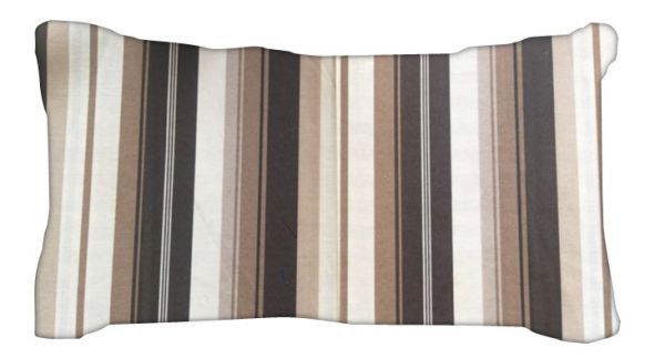 Capa para Almofada 30cm x 50cm Listra Marrom G