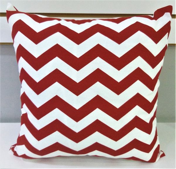 Capa para Almofada Mod. Vermelho Liso Z-Chevron