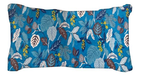 Capa para Almofada 30cm x 50cm Folhas Azuis FA