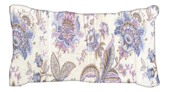 Capa para Almofada 30cm x 50cm Flores Lilás