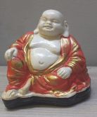 Estátua Buda Hotei Mini Vermelho