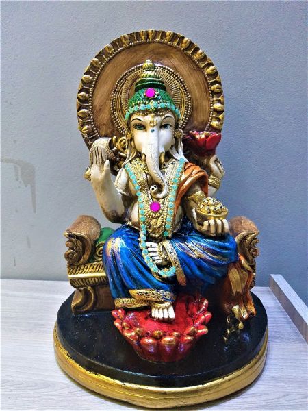 Estátua Ganesha Azul