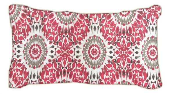 Capa para Almofada 30cm x 50cm Mandalas Vermelhas