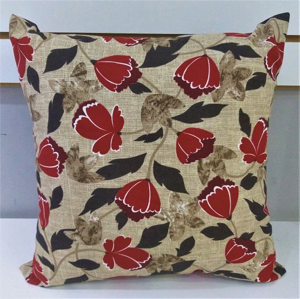 Capa para Almofada Mod. Vermelho Flores