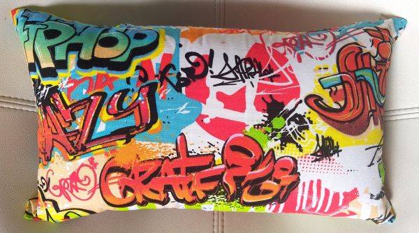 Capa para Almofada 30cm x 50cm Hip Hop