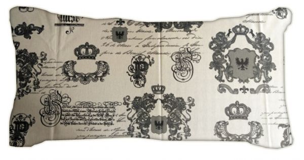 Capa para Almofada 30cm x 50cm Coroa Bege