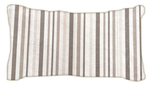 Capa para Almofada 30cm x 50cm Listra Cinza