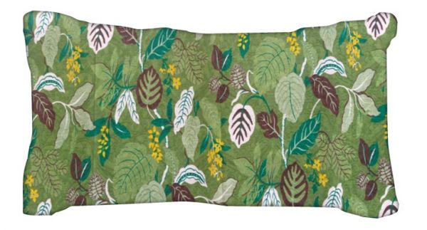 Capa para Almofada 30cm x 50cm Folhas Verdes