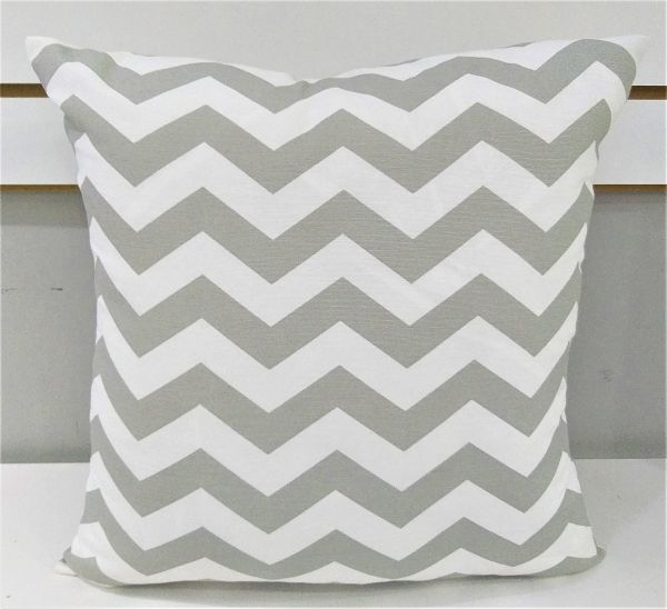Capa para Almofada Mod. X-Misc Z-Chevron Cinza