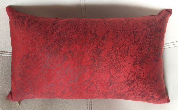 Capa para Almofada 30x50 Suede Vermelho Mesclado