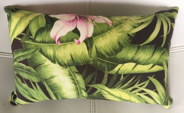 Capa para Almofada 30cm x 50cm Folhas Verdes